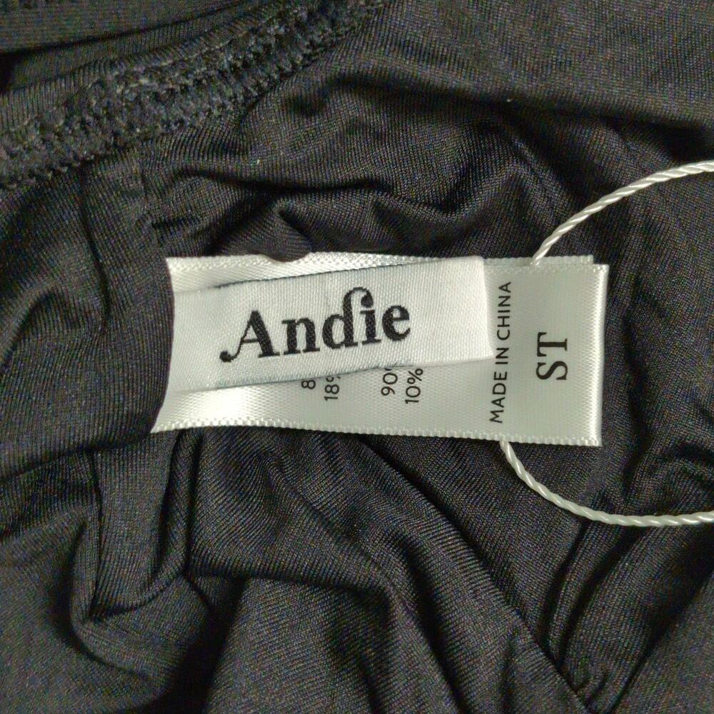 Andie The Mykonos LT One Piece Swimsuit Black Size ST Tall Long Torso New - Picture 6 of 11